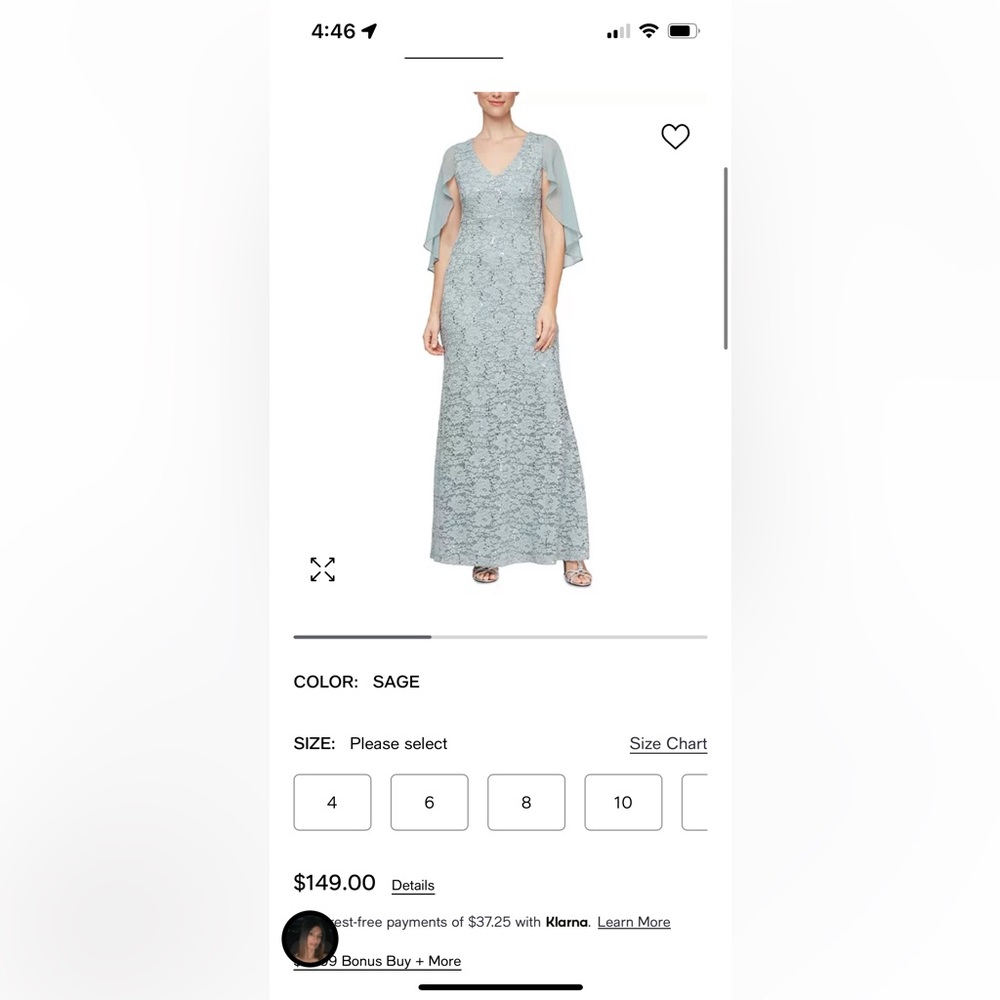 SLNY sage dress